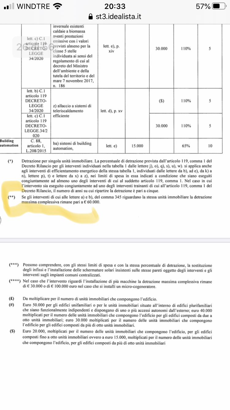 Qui fà riferimento ad un solo massimale per lalettera a + b del comma 345...