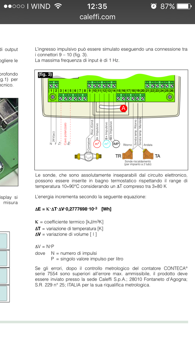 dal manuale del contabilizzatore caleffi conteca