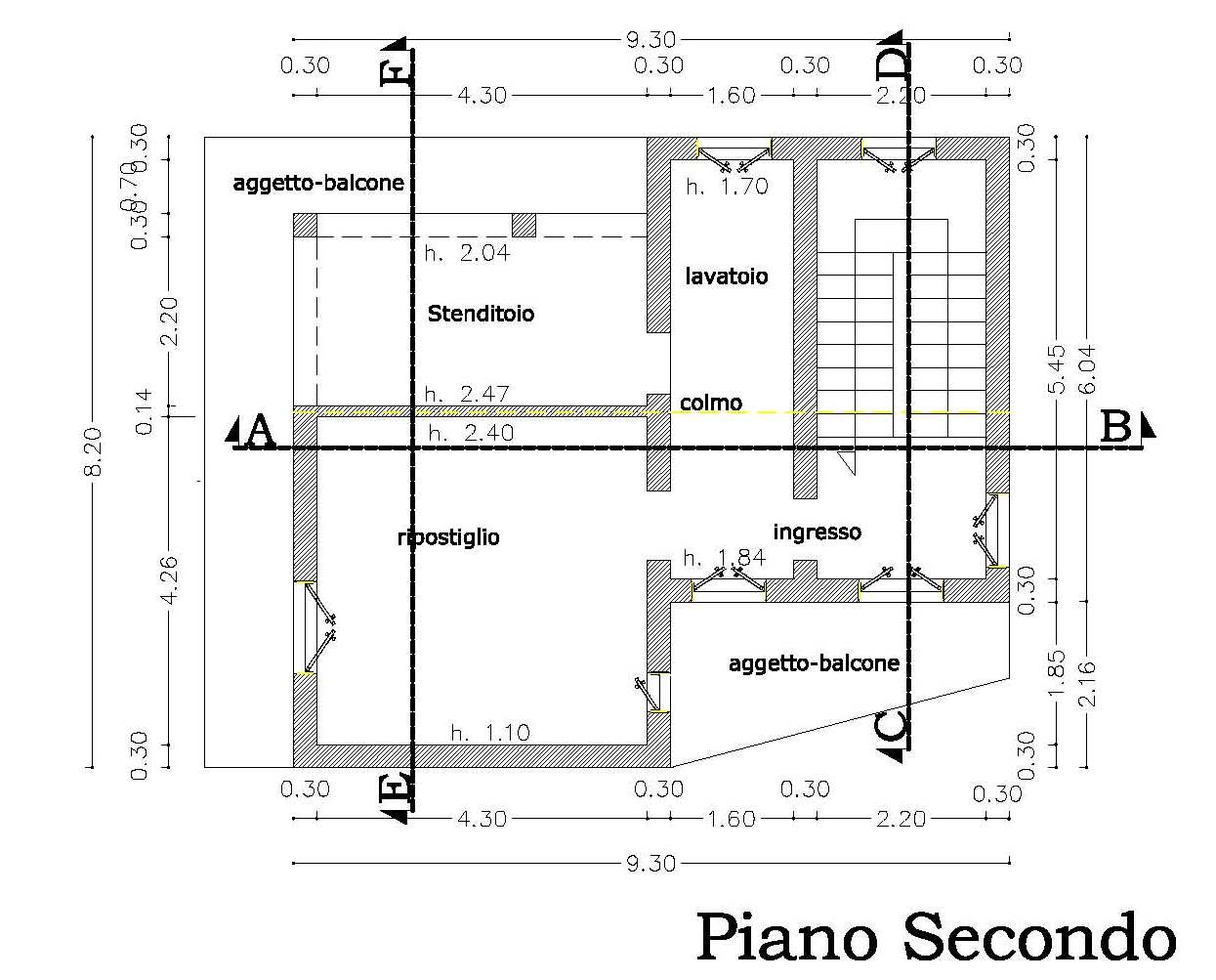 sottotetto privo di terminali di emissione