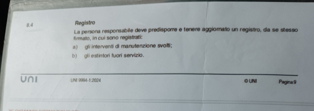 Un passaggio della norma